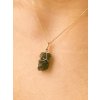 Double-sided gold pendant with Moldavite P2000335570009