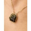 Gold necklace with Moldavite P2000335700000