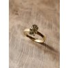 Gold ring with Moldavite 2000336290005