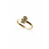 Gold ring with Moldavite 2000336290005