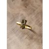 Gold ring with Moldavite 2000336340007