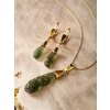 Gold earrings with bubbles - drops 20003366100001