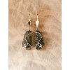 Charming Gold Dangle Earrings with Flutes 2000336600002