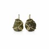 Gold earrings with Moldavite 2000336450003