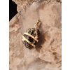 Gold pendant with Moldavite 2000337110005