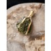Gold pendant with Moldavite 2000337130003