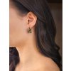 Gold earrings with Moldavite 2000337510003