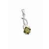 Silver pendant with cut Moldavite 2000046490009