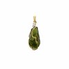 Gold pendant with Moldavite and diamond 2000338700007