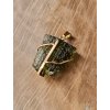 Gold double-sided pendant with Moldavite 2000339570005