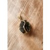 Gold pendant with Moldavite 2000339680001