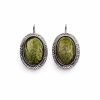 Moldavite earring in silver 2000066980009