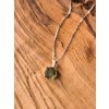 Stříbrný náhrdelník s vltavínem P2000352970004