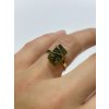 Moldavite ring in gold 2000290900002