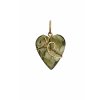 Zlatý přívěsek s vltavínem  srdce P25 0048