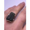 Moldavite ring in silver 2000081050008