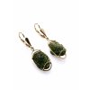 Moldavite earring in gold 2000048310008