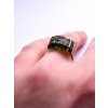 Moldavite ring in gold 2000291640006