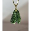Moldavite pendant in gold 2022