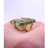Moldavite ring in gold 2000278110003