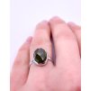 Moldavite ring in white gold 2000028090005