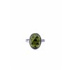 Moldavite ring in white gold 2000028090005