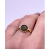 Moldavite ring in gold 2000267900004