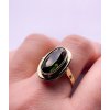Moldavite ring in gold 2000274880009