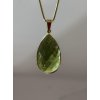 Moldavite pendant in gold 2000275290005