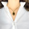 Moldavite pendant in gold 2000275620000