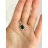 Moldavite pendant with zirconia 2000082480002