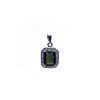 Moldavite pendant with zirconia 2000082480002