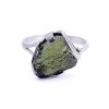 Moldavite ring in silver 2000080110000