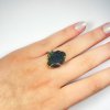 Moldavite ring in silver 2000080740009