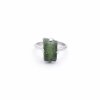 Moldavite ring in silver 2000096890002