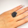 Moldavite ring in silver 2000094720004