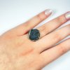 Moldavite ring in silver 2000080730000