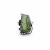 Moldavite ring in silver 2000102410002