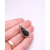 Moldavite pendant in pink gold 2000075220004