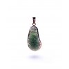 Moldavite pendant in pink gold 2000075220004