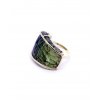 Moldavite ring in gold 2000292080009
