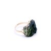 Moldavite ring in gold 2000292130001