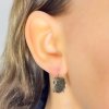 Moldavite earring in silver 2000150360007