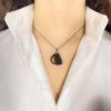 Moldavite pendant with garnet 2000231680000