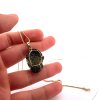 Moldavite pendant in gold 2000251350006