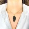 Moldavite pendant in gold 2000267700000