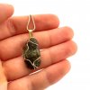 Moldavite pendant in gold 2000267630000