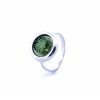 Moldavite ring in silver 2000182730007