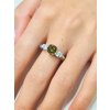 Moldavite ring in silver with zirconia 2000179760000