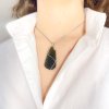 Moldavite pendant in silver 2000076650008